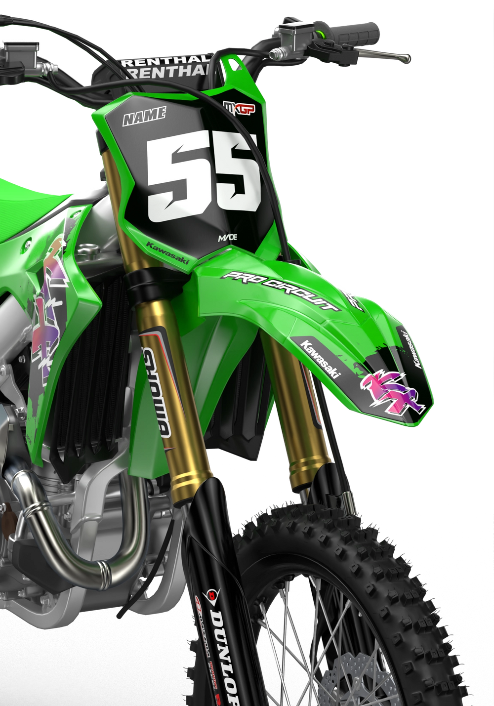 KAWASAKI SEMIRETRO DEKALKIT