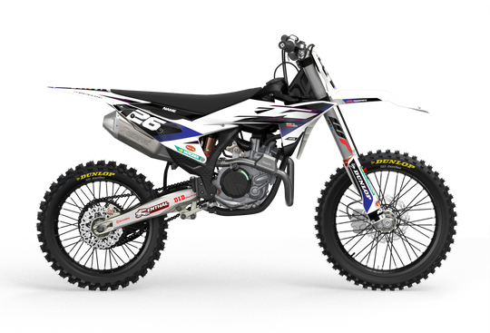 KTM SX/SXF EXC Factory Stock 2026 Graphics design stickers for motocross dirt bikes - madestickers.com White#color_white