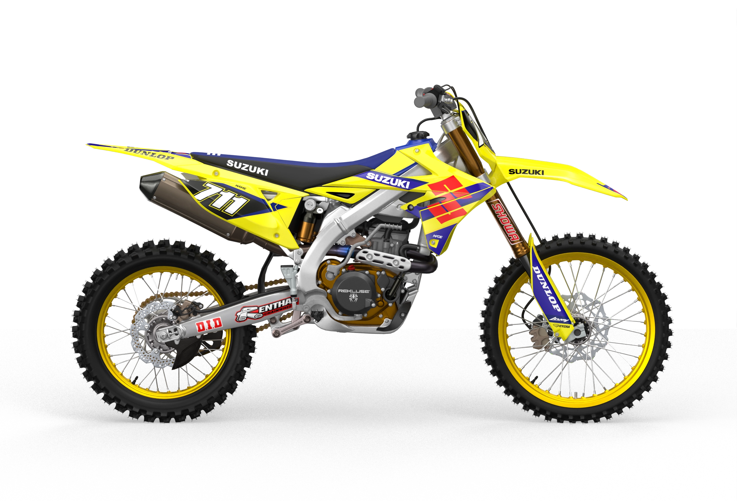 Suzuki RMZ Graphics for protection from madestickers.com Blue#color_blue