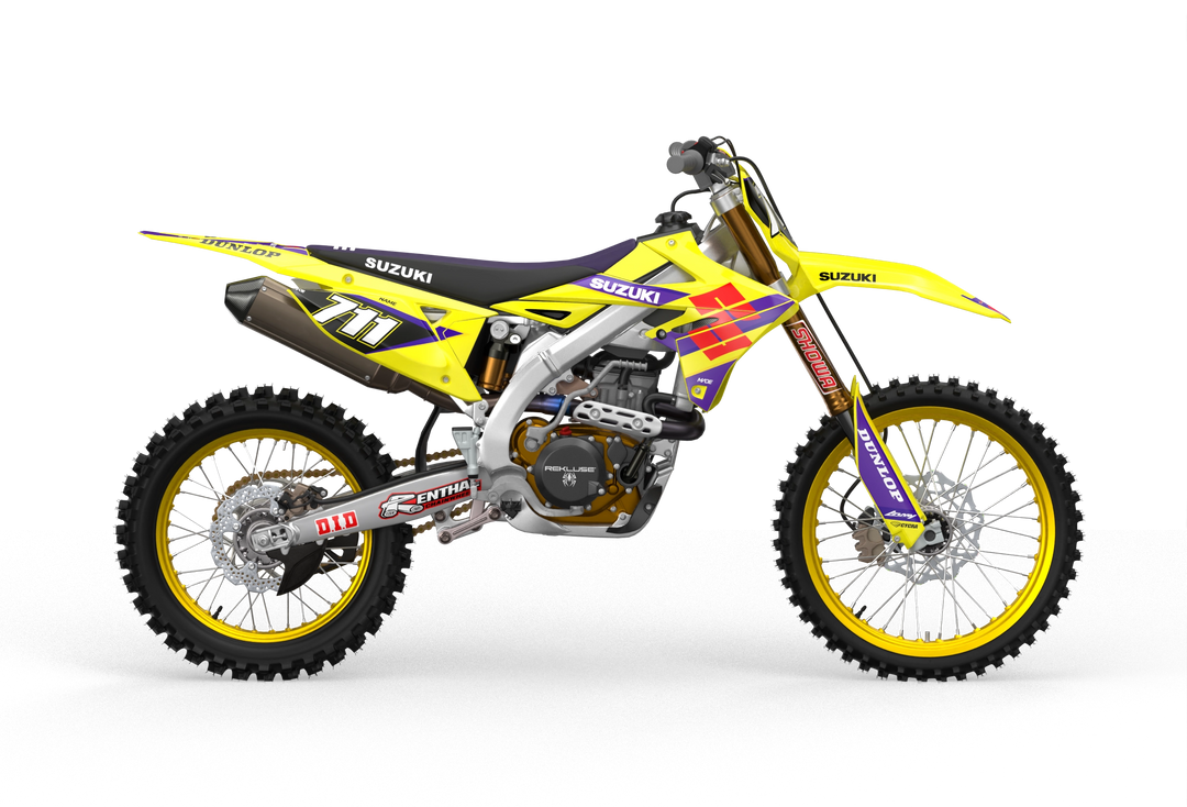 Suzuki RMZ Graphics for protection from madestickers.com Purple#color_purple