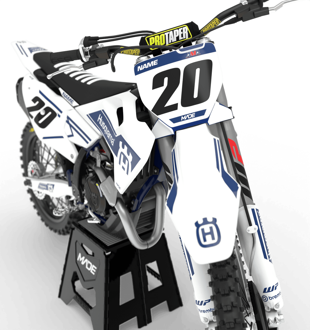 HUSQVARNA SWISS GRAPHICS KIT - Madestickers Blue#color_blue