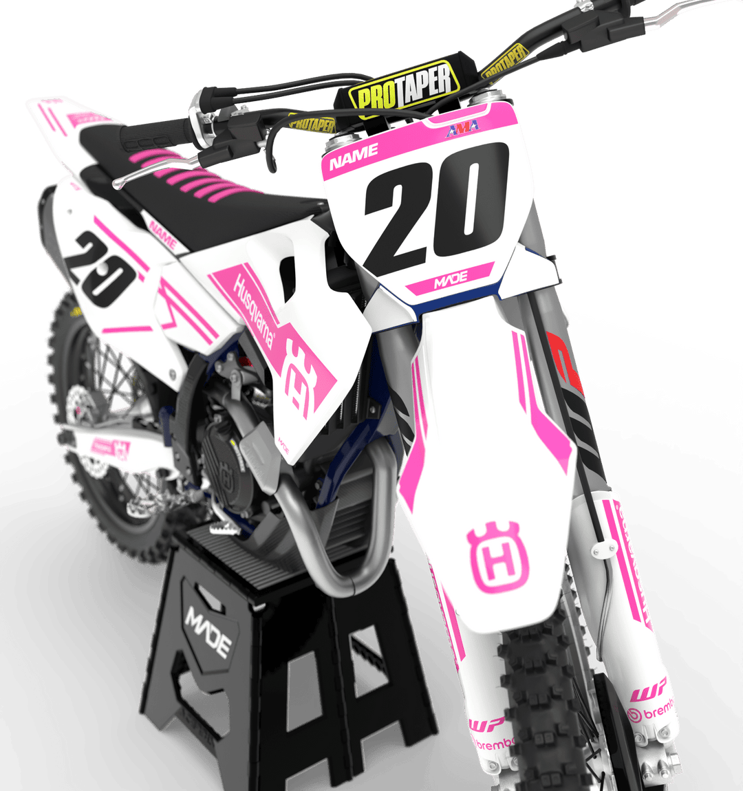 HUSQVARNA SWISS GRAPHICS KIT - Madestickers Pink#color_pink