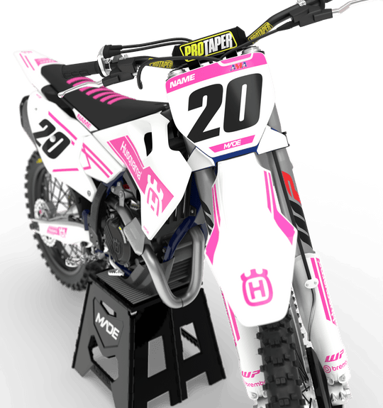 HUSQVARNA SWISS GRAPHICS KIT - Madestickers Pink#color_pink