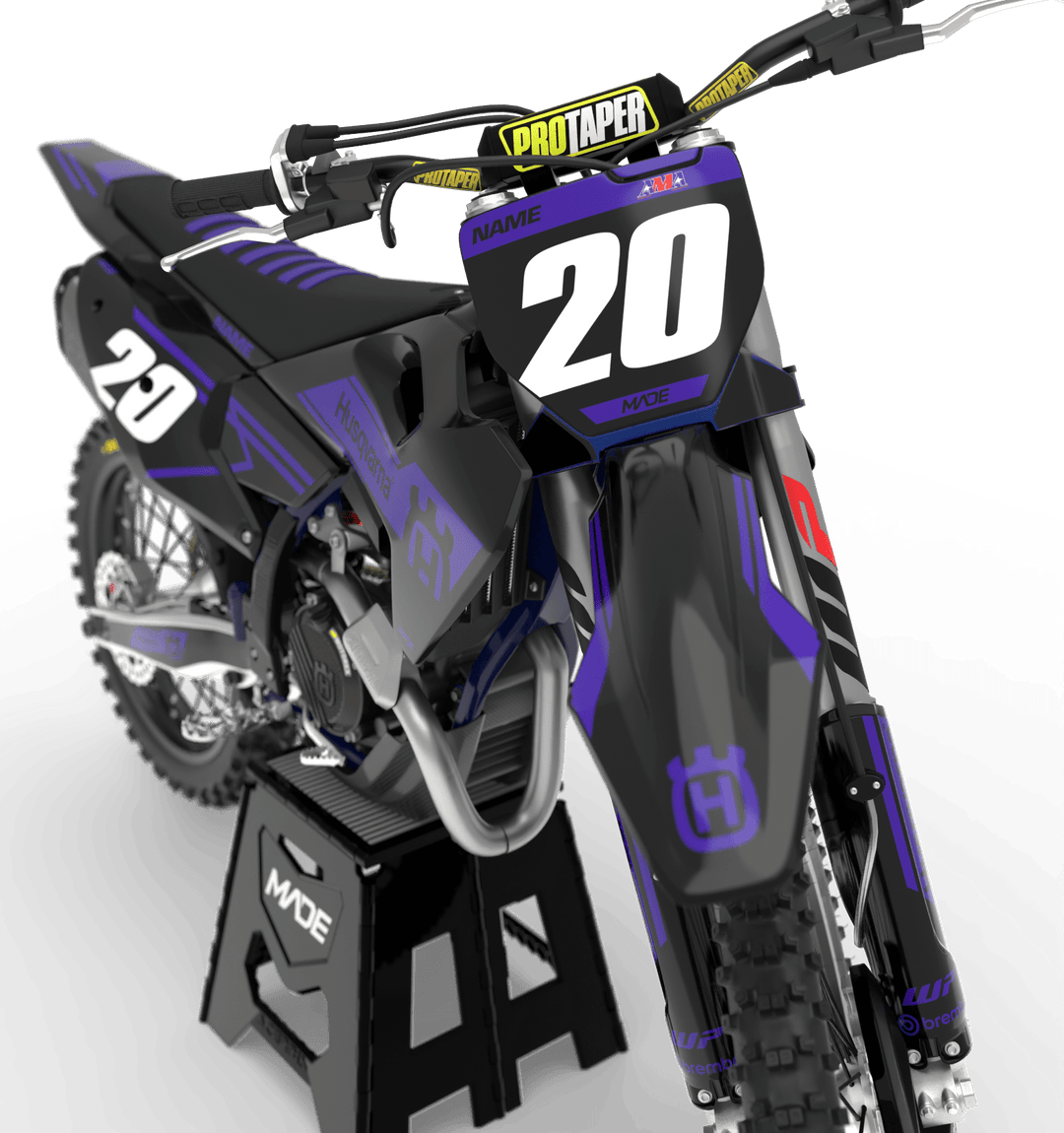 HUSQVARNA SWISS GRAPHICS KIT - Madestickers Purple#color_purple