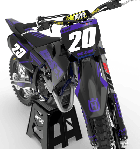 HUSQVARNA SWISS GRAPHICS KIT - Madestickers Purple#color_purple