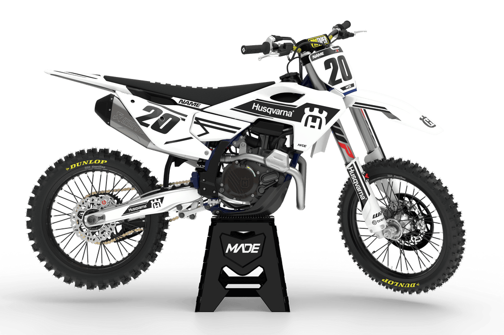 HUSQVARNA SWISS GRAPHICS KIT - Madestickers White#color_white