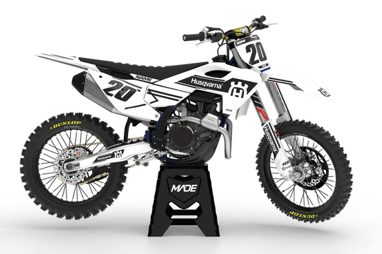HUSQVARNA SWISS GRAPHICS KIT - Madestickers White#color_white
