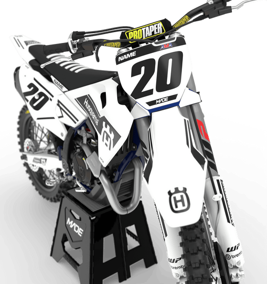 HUSQVARNA SWISS GRAPHICS KIT - Madestickers White#color_white