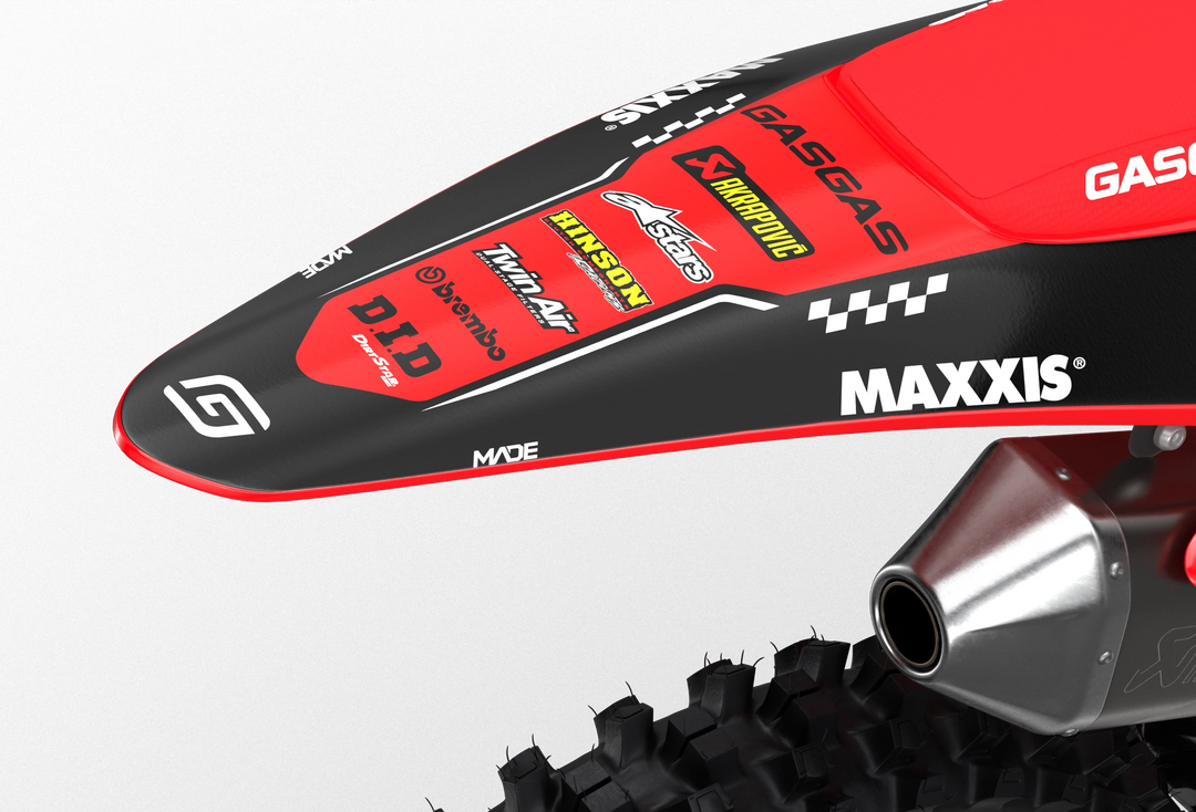 GasGas Titan Graphics to protect your Motocross dirt bike from Madestickers.com in White#color_white