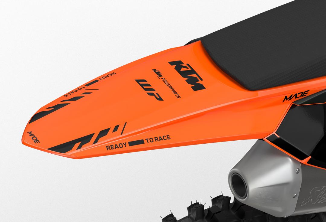 KTM SX SXF EXC 3D render motocross dirt bike with dope graphics for protection from madestickers.com Black#color_black