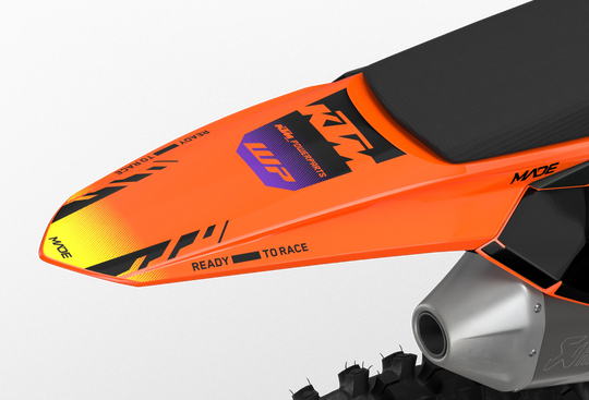 KTM SX SXF EXC 3D render motocross dirt bike with dope graphics for protection from madestickers.com BlackPurple#color_blackpurple