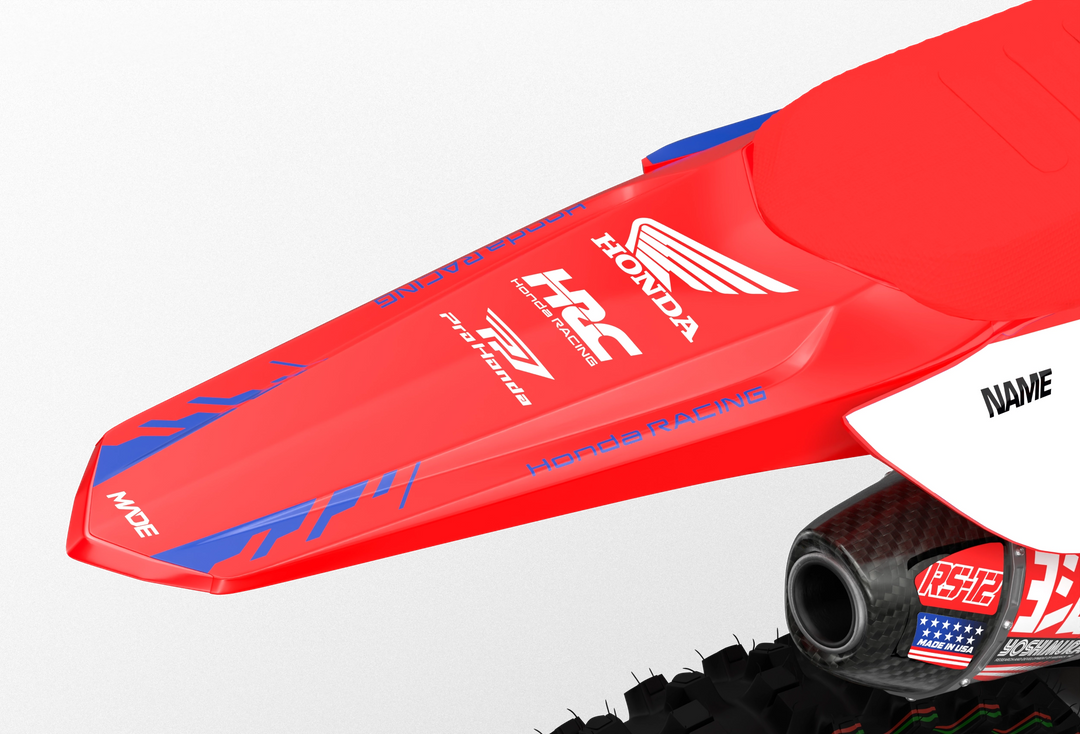 Honda CRF Motocross dirt bike simple graphics for protection from madestickers.com Blue#color_blue