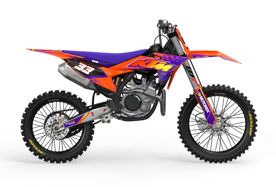 KTM SX SXF Motocross graphics with design Troy - madestickers.com Purple#color_purple