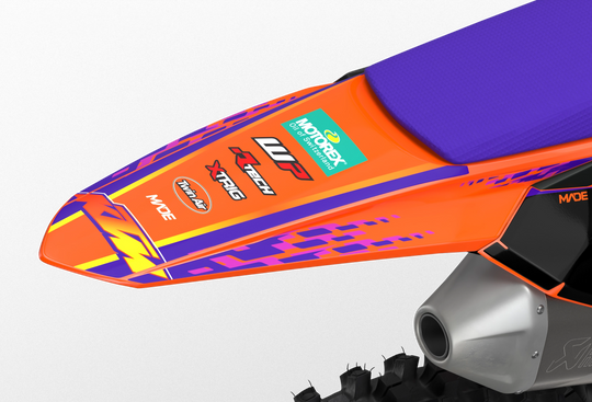 KTM SX SXF Motocross graphics with design Troy - madestickers.com Purple#color_purple