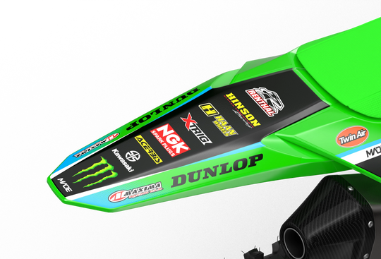 Kawasaki KXF motocross graphics design Victory Blue#color_blue