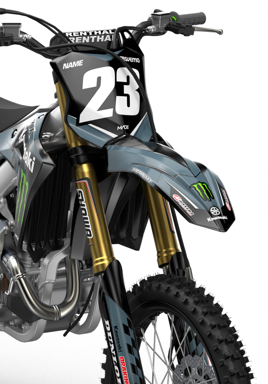 Kawasaki KXF motocross graphics design Victory Grey#color_grey