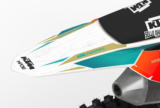 Visby KTM SXF dirt bike motocross graphics - 3D render picture - madestickers Green#color_green