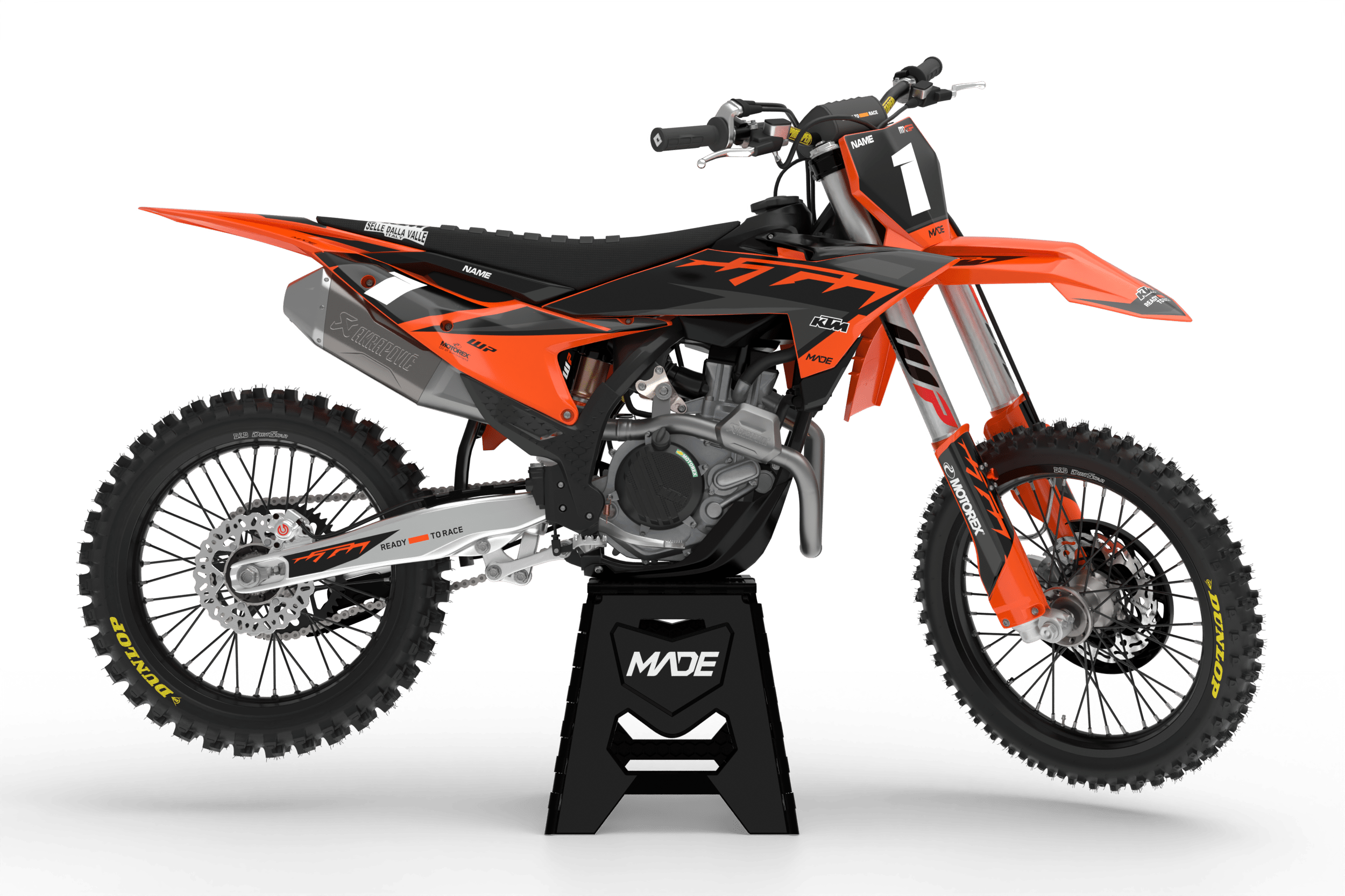 KTM ZEUS BLACK Graphic KIT - Madestickers Black#color_black