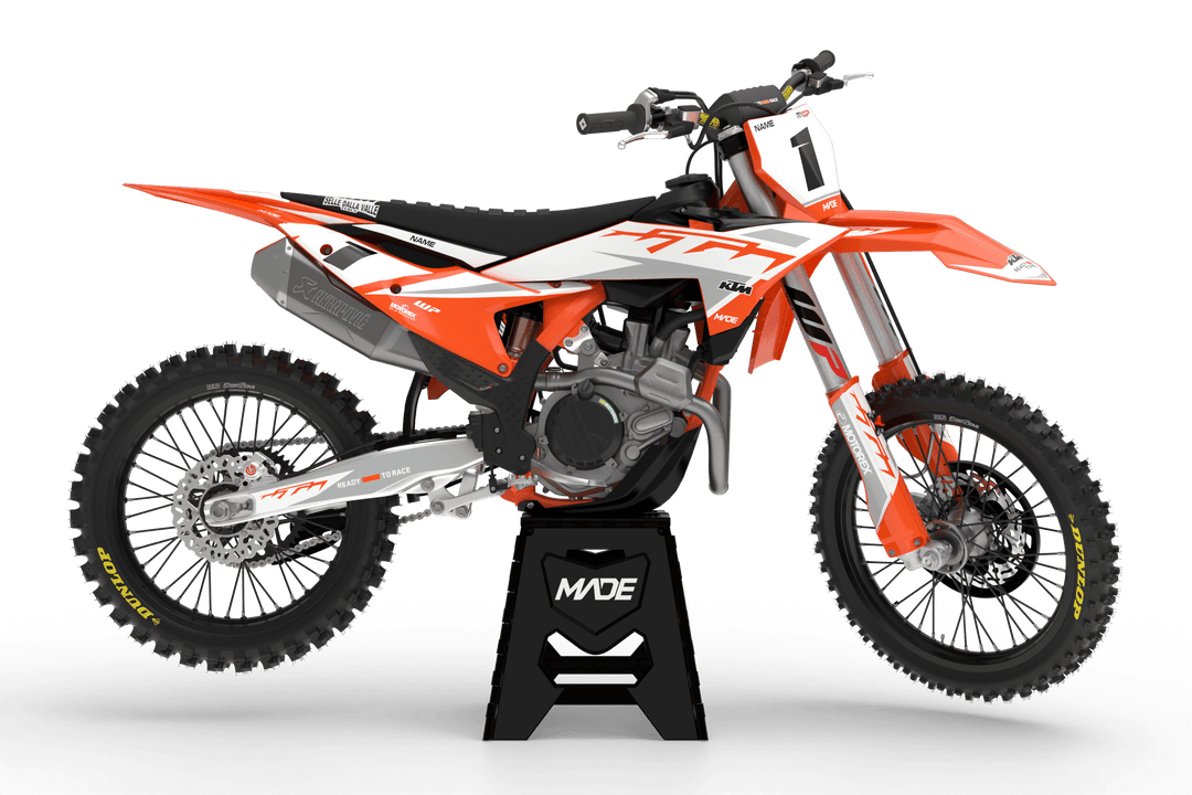 KTM ZEUS BLACK Graphic KIT - Madestickers White#color_white