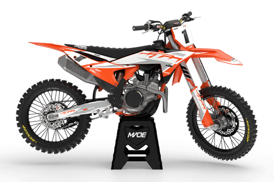 KTM ZEUS BLACK Graphic KIT - Madestickers White#color_white