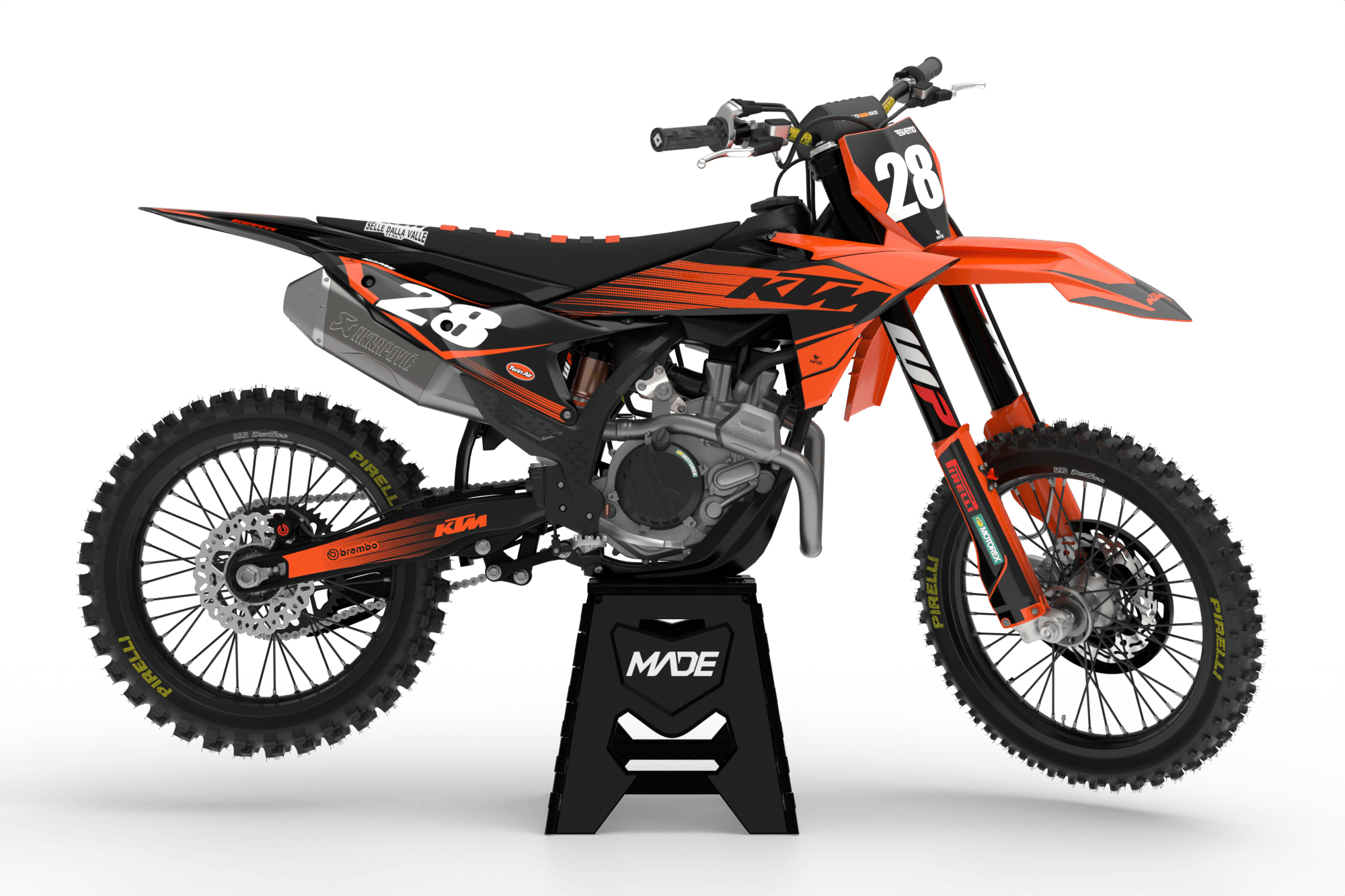 KTM LIMIT GRAPHICS KIT - Madestickers Black#color_black