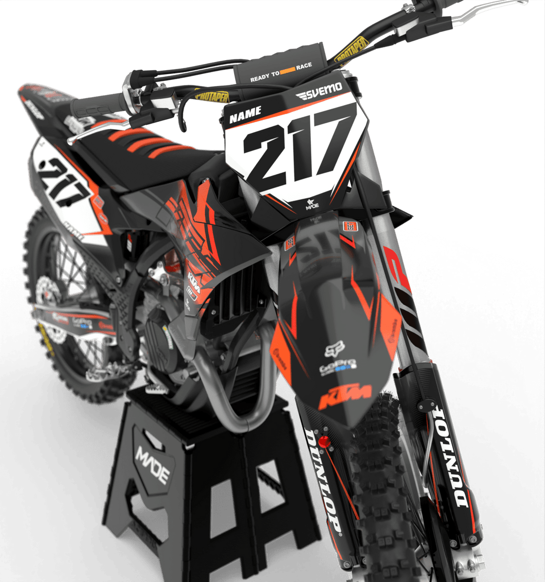 KTM POINT GRAPHICS KIT - Madestickers Black#color_black