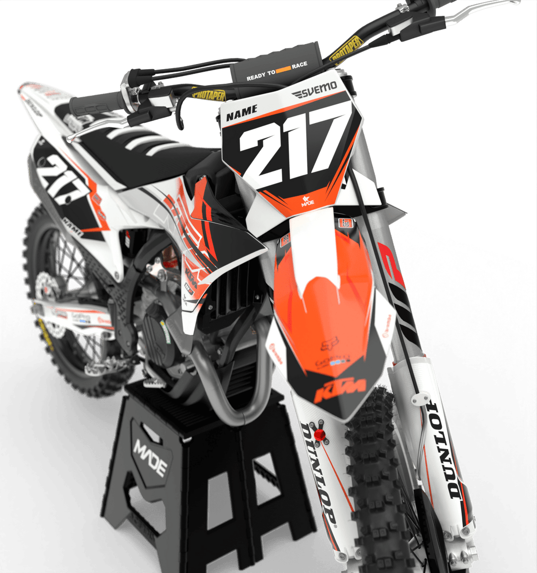 KTM POINT GRAPHICS KIT - Madestickers White#color_white