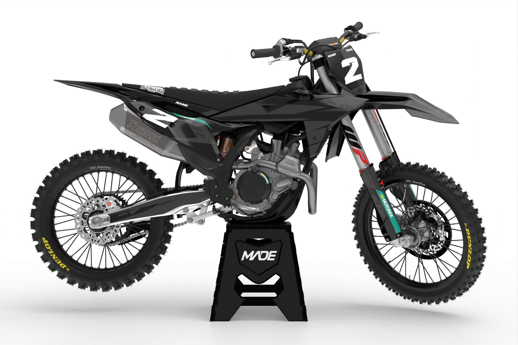 KTM STEALTH GRAPHICS KIT - Madestickers Black#color_black