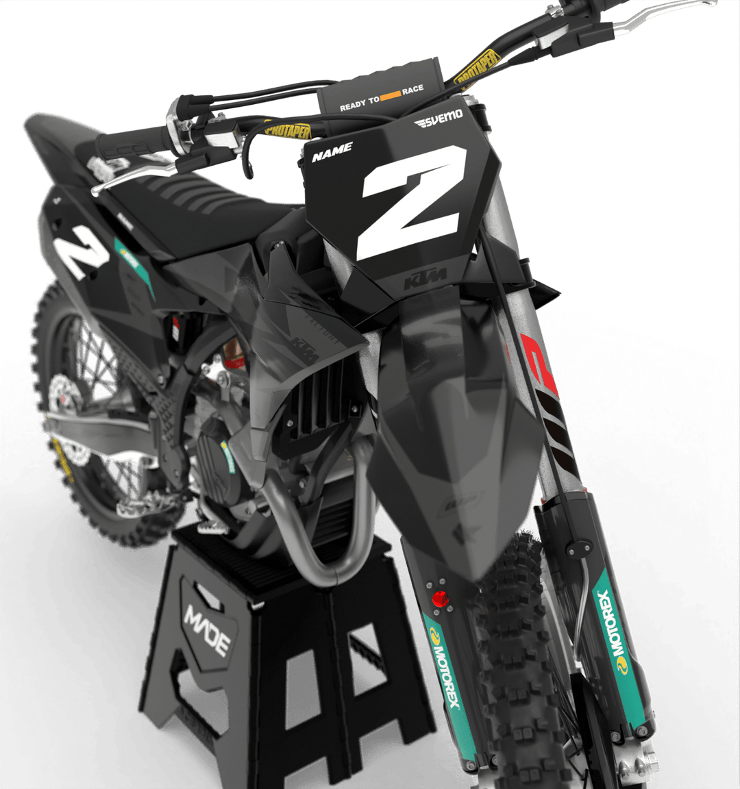 KTM STEALTH GRAPHICS KIT - Madestickers Black#color_black