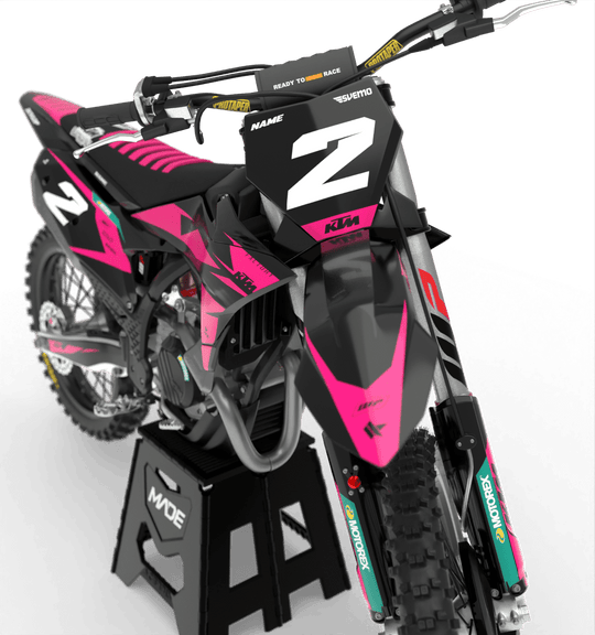 KTM STEALTH GRAPHICS KIT - Madestickers Pink#color_pink