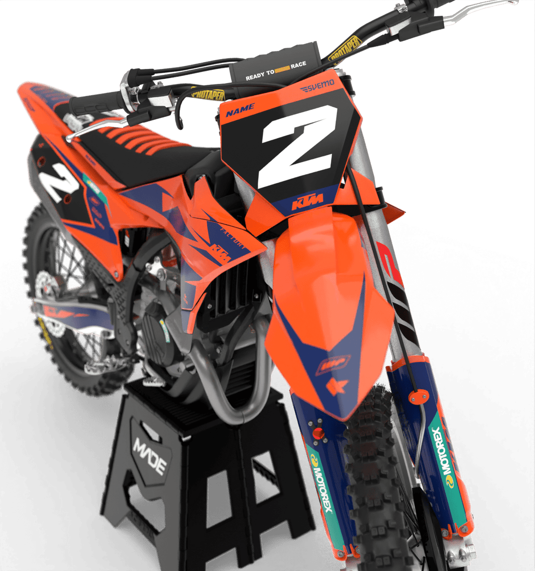 KTM STEALTH GRAPHICS KIT - Madestickers Blue#color_blue