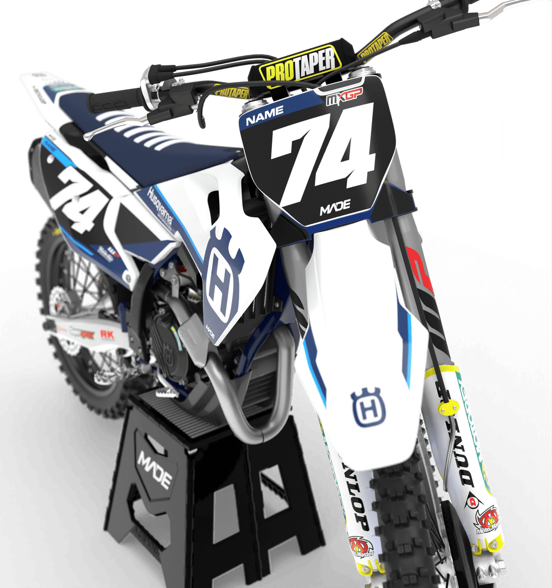 HUSQVARNA ENERGY GRAPHICS KIT - Madestickers Blue#color_blue