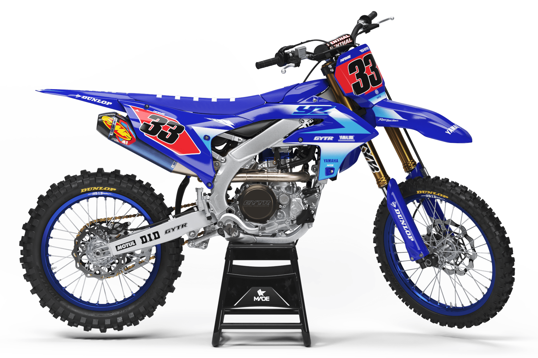 YAMAHA SINNER GRAPHICS KIT - Madestickers Blue#color_blue