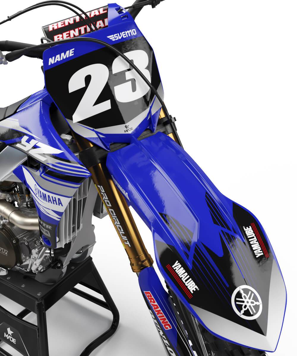 YAMAHA STRONG GRAPHICS KIT - Madestickers Blue#color_blue