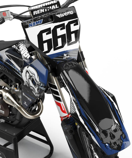 HUSQVARNA SKULL GRAPHICS KIT - Madestickers