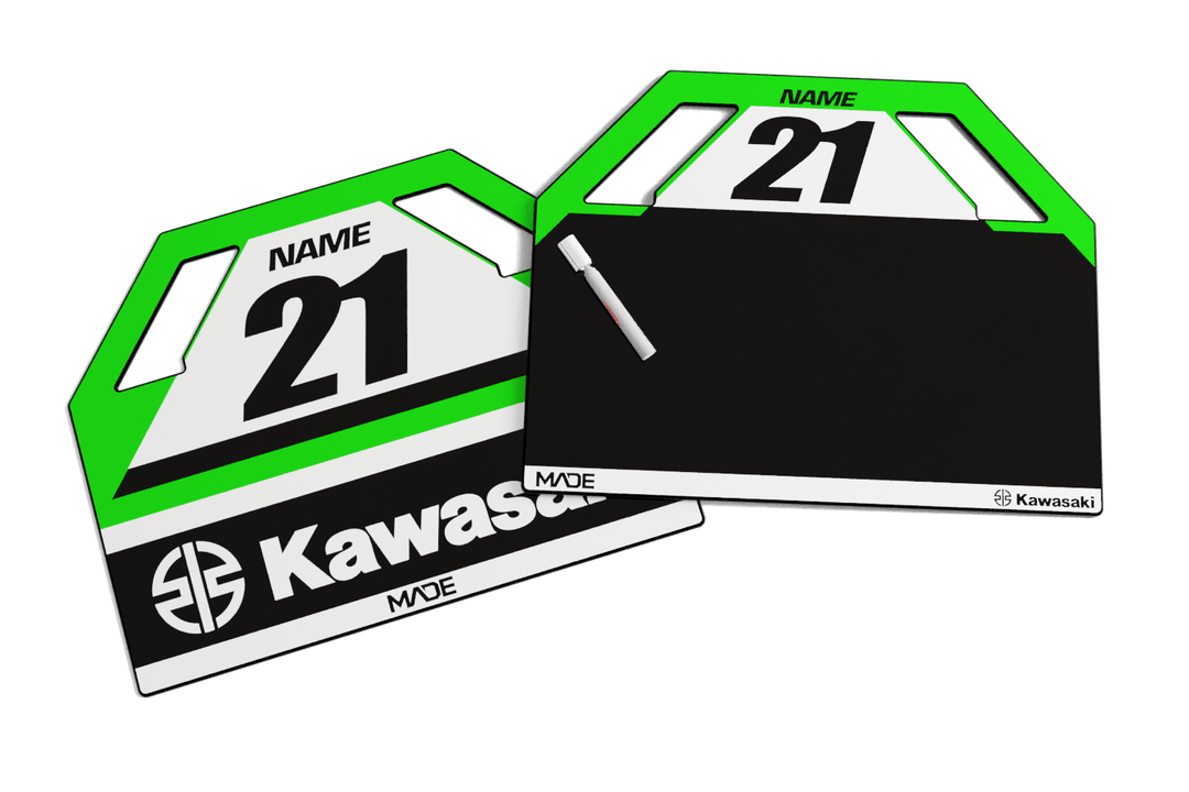 KAWASAKI FACTORY PITBOARD - Madestickers