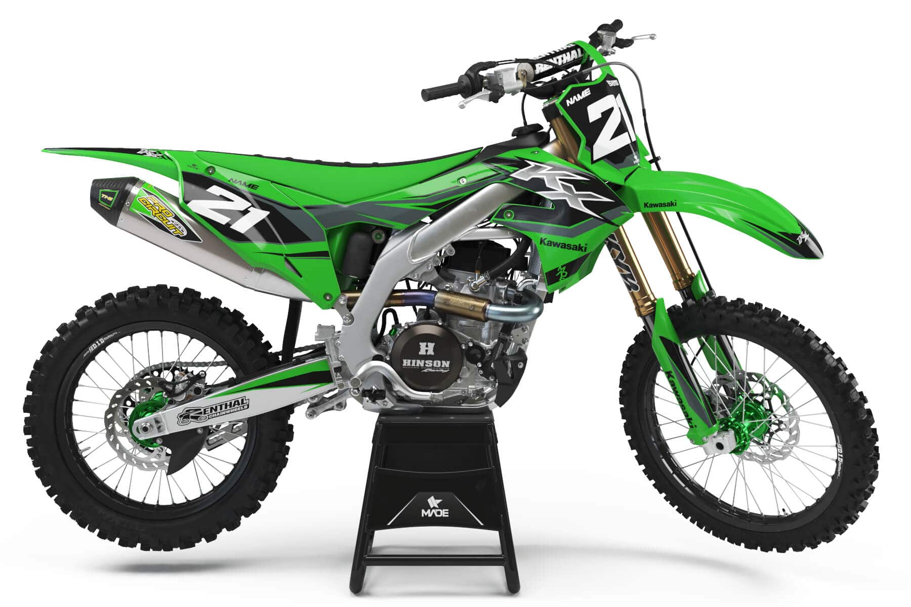 KAWASAKI GHOST GRAPHICS KIT - Madestickers