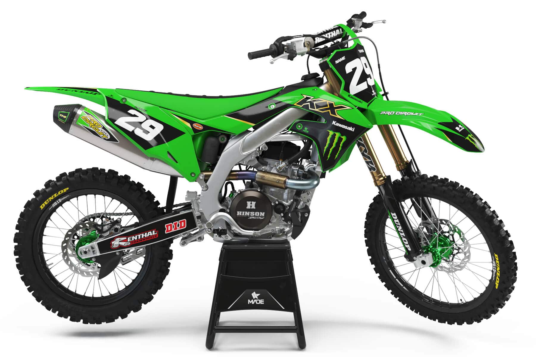 KAWASAKI RACER GRAPHICS KIT - Madestickers