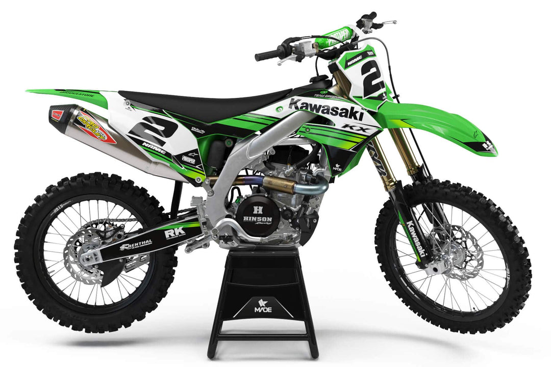 KAWASAKI RACING GRAPHICS KIT - Madestickers