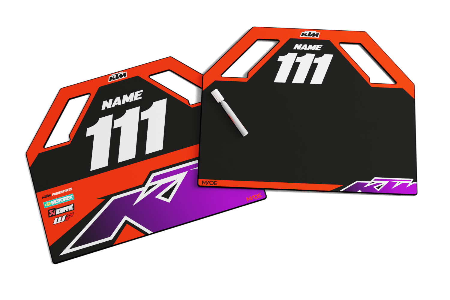 KTM TURBO ORANGE PITBOARD - Madestickers