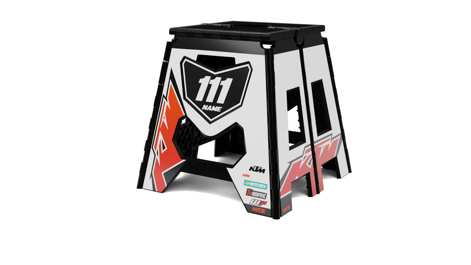 KTM TURBO WHITE ACERBIS STAND - Madestickers