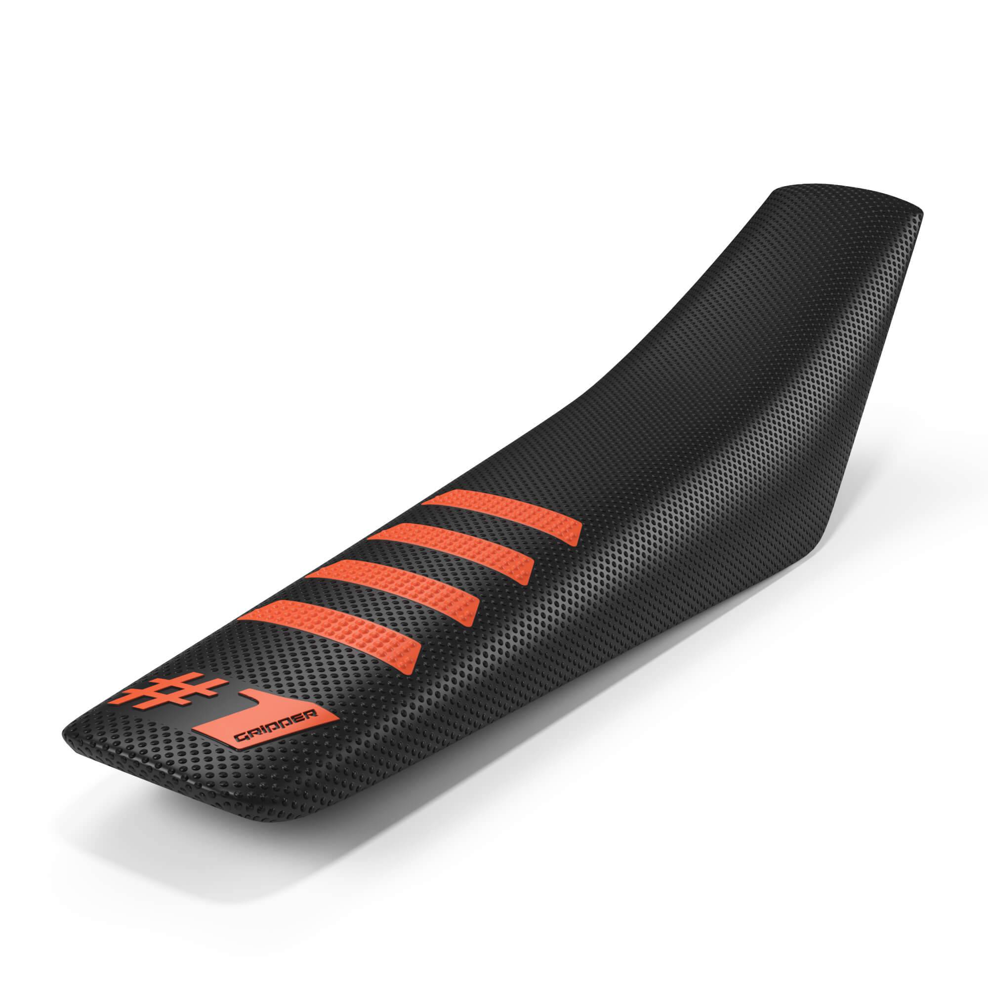 ONERGRIPPER RIBBED BLACK/ORANGE SEAT COVER - Madestickers