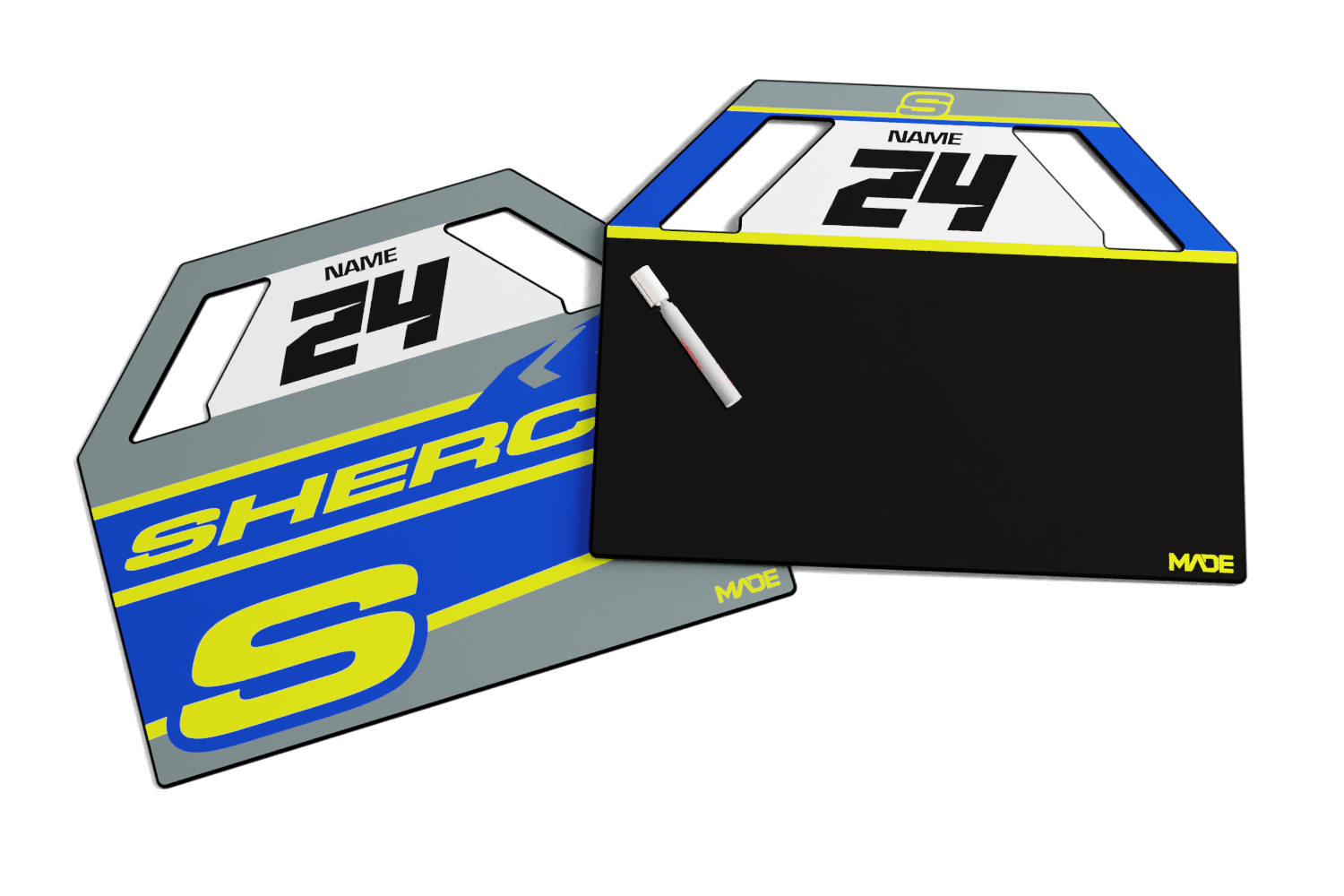 SHERCO CLEAN BLUE PITBOARD - Madestickers