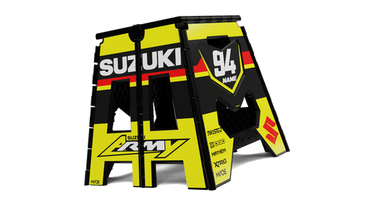 SUZUKI DESCEND RED ACERBIS STAND - Madestickers