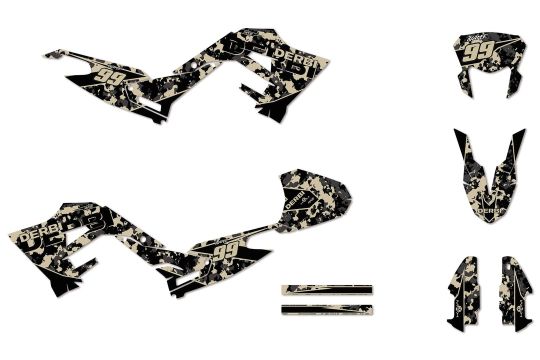 DERBI CAMO GRAPHICS KIT - Madestickers