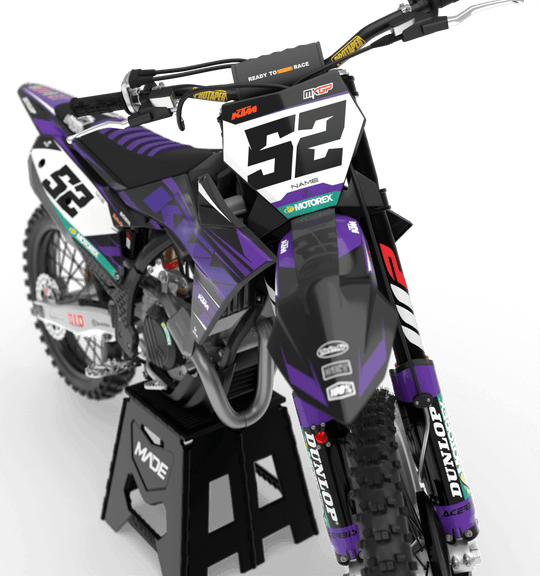 KTM BREEZE GRAPHICS KIT - Madestickers Purple#color_purple