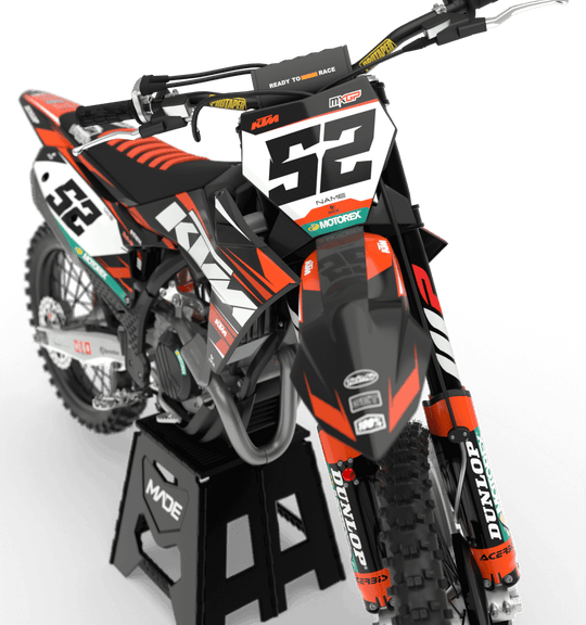 KTM BREEZE GRAPHICS KIT - Madestickers Orange#color_orange