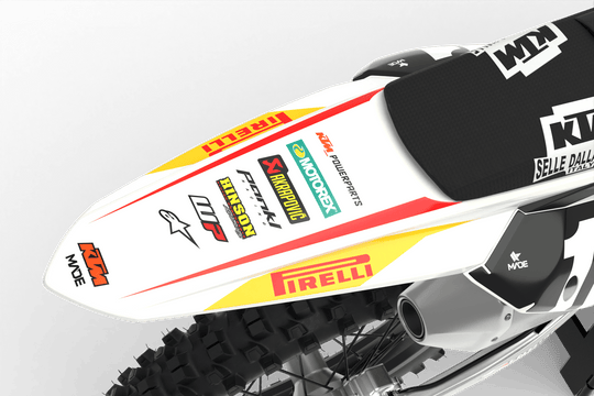 KTM TURBO GRAPHICS KIT - Madestickers White#color_white