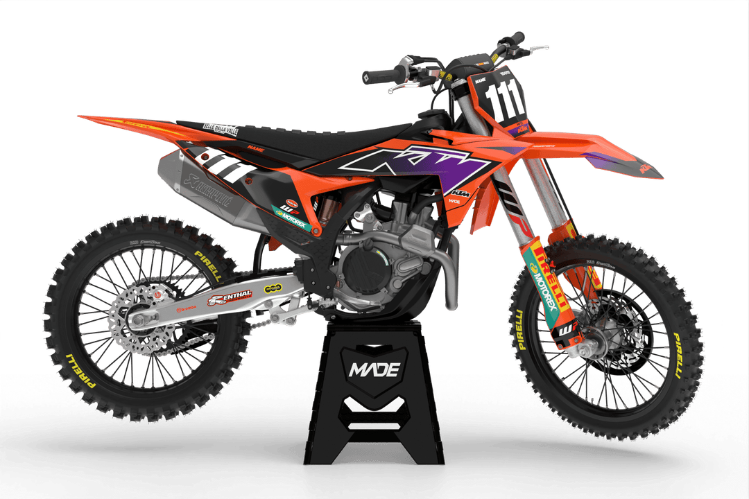 KTM TURBO GRAPHICS KIT - Madestickers Orange#color_orange