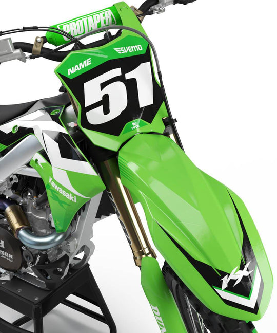 KAWASAKI CLEAN GRAPHICS KIT - Madestickers Green#color_green